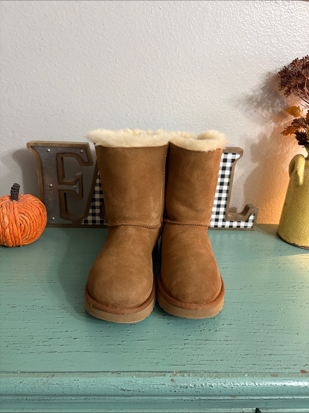 Wos Classic Shearling-Lined Winter Boots - Chestnut